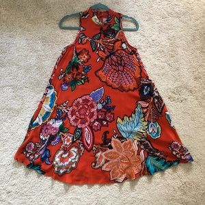MAEVE swing dress, orange print, xxs
